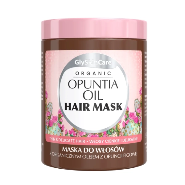 Maska do włosów z organicznym olejem z opuncji figowej GlySkinCare Organic Oils