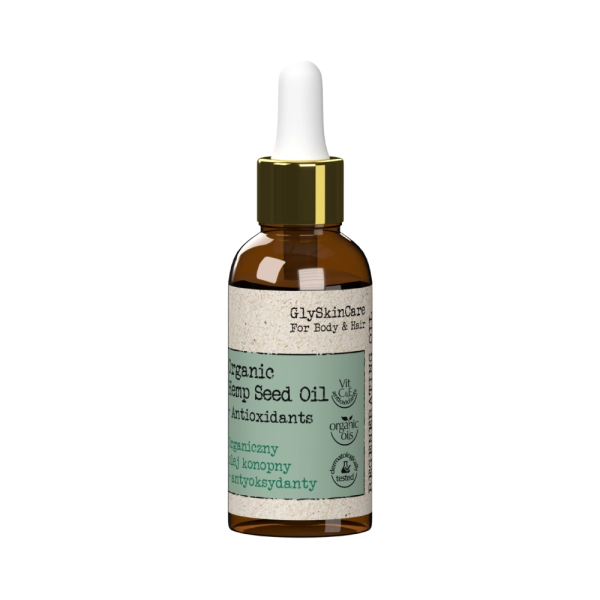 Organiczny olej konopny + antyoksydanty - GlySkinCare for Body & Hair