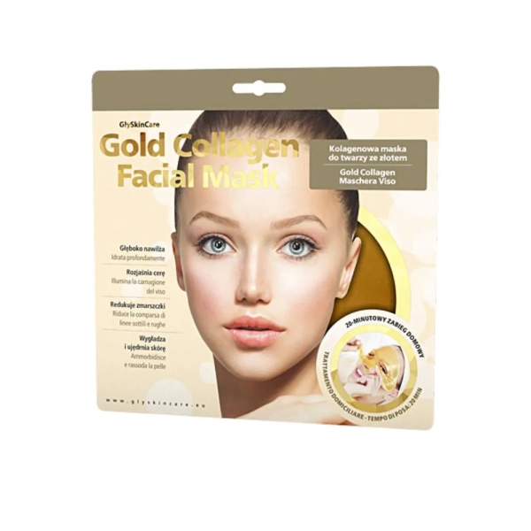 Kolagenowa maska do twarzy ze złotem GlySkinCare Gold Therapy