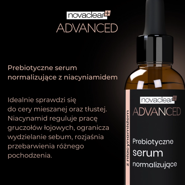 Serum prebiotyczne normalizujące z niacynamidem 10% Novaclear Advanced