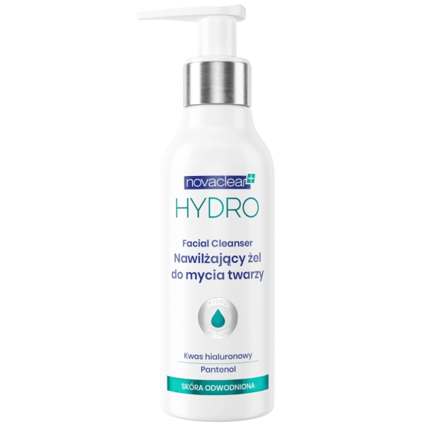 Zestaw do skóry suchej i odwodnionej: krem na dzień + żel do mycia twarzy + pomadka Novaclear Hydro